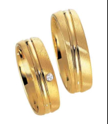 Poroni prstan 027 - rumeno zlato 585 - brilijanti ali  cirkoni